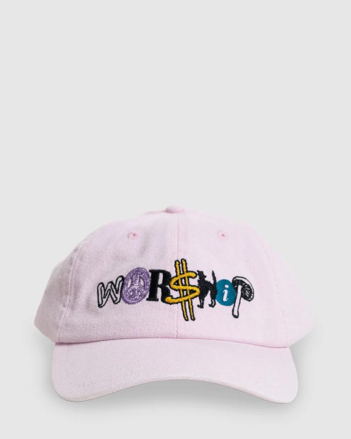 Image of Shoes. Productname: Worship - Womens Jumble 6 Panel Cap - Ballerina - in Ballerina colour by brand - Worship