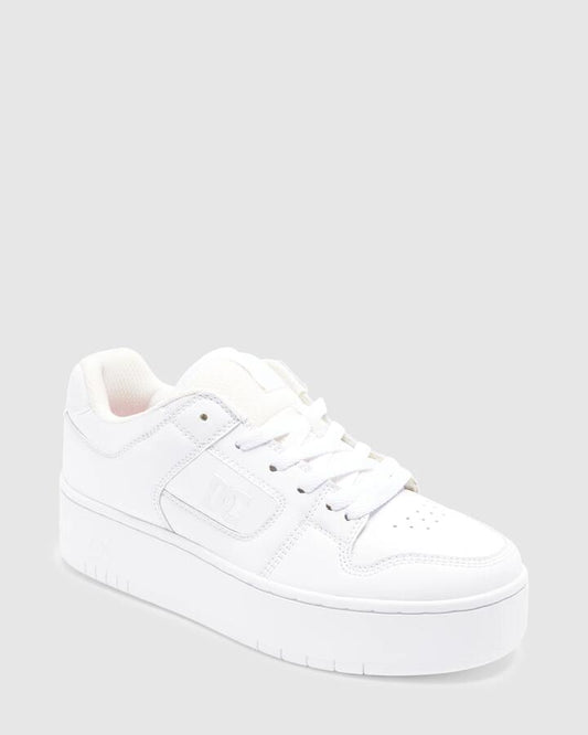 Image of Sneakers. Product name - DC Shoes Womens Manteca 4 Sneakers White/White in White/White colour by brand - DC Shoes