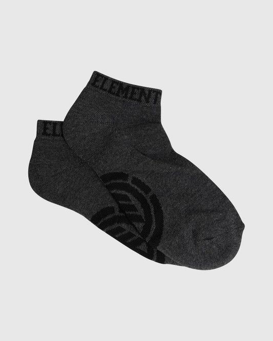 Image of Socks. Productname: Element - Mens Ankle Sock - Char Marle - in Char Marle colour by brand - Element