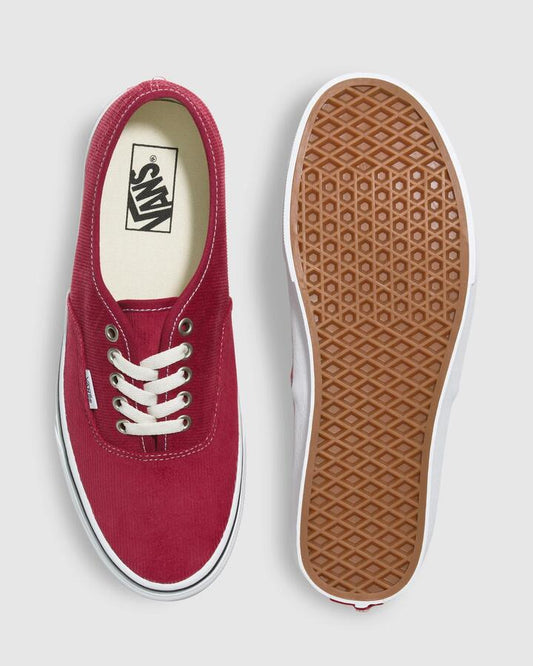 Image of Sneakers. Product name - Vans Authentic Sneakers Corduroy Rumba Red in Corduroy Rumba Red colour by brand - Vans