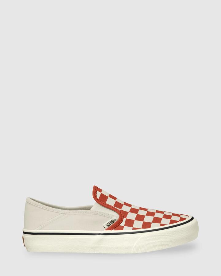 Image of Sneakers. Product name - Vans Slip-On Vr3 Sf Sneakers Checkerboard Red in Checkerboard Red colour by brand - Vans