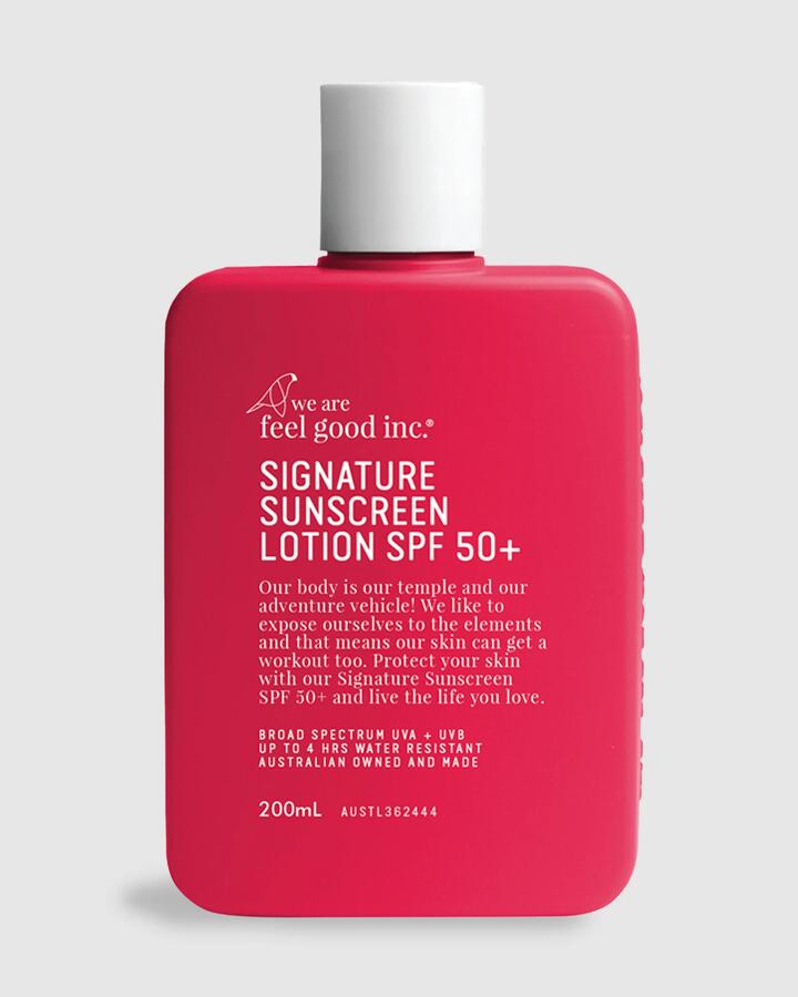 Image of Accessories. Productname: We Are Feel Good Inc - Signature Sunscreen Lotion Spf 100 200Ml Sunscreen - Natural - in Natural colour by brand - We Are Feel Good Inc