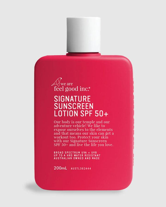 Image of Accessories. Productname: We Are Feel Good Inc - Signature Sunscreen Lotion Spf 100 200Ml Sunscreen - Natural - in Natural colour by brand - We Are Feel Good Inc