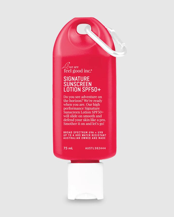 Image of Accessories. Productname: We Are Feel Good Inc Signature Sunscreen Lotion Spf50+ 75Ml Sunscreen Natural - in Natural colour by brand - We Are Feel Good Inc