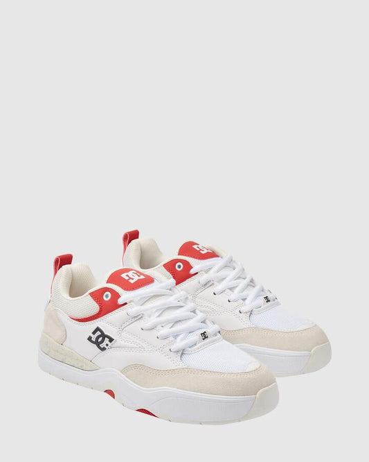 Image of Shoes. Productname: DC Shoes Mens Dc Ascend S Skate Shoes White/Red - in White/Red colour by brand - DC Shoes