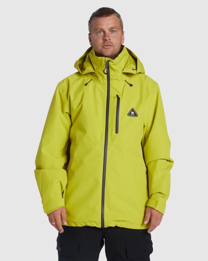 Image of Coats & Jackets. Productname: DC Shoes Mens Basis 30K Snow Jacket Apple Green - in Apple Green colour by brand - DC Shoes