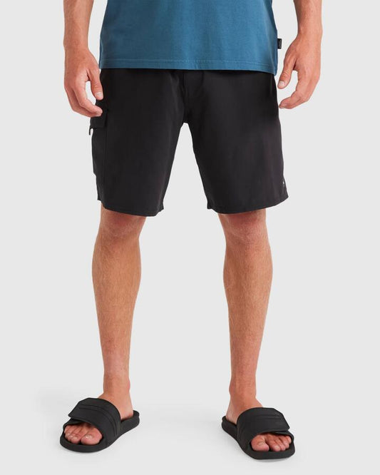 Image of Swimwear. Productname: Quiksilver - Mens Paddler 19" Boardshorts - Black - in Black colour by brand - Quiksilver