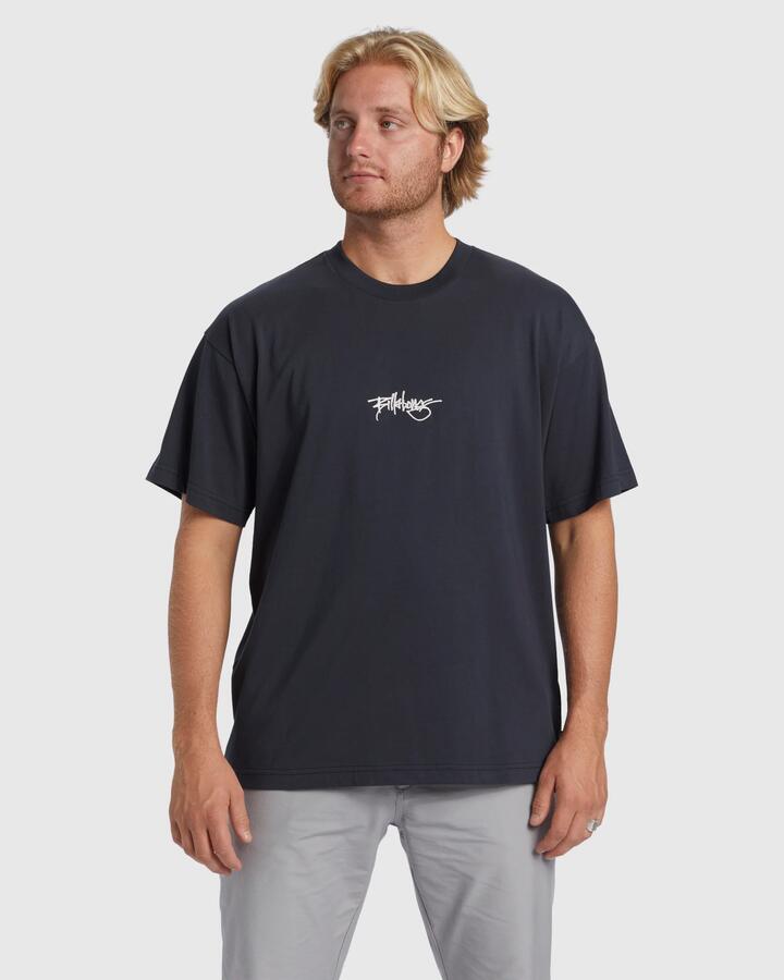 Image of T-Shirts. Product name - Billabong Mens Identitiy T-Shirt Washed Black - in Washed Black colour by brand - Billabong