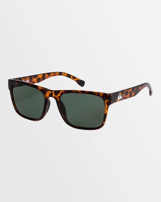 Image of Sunglasses. Productname: Quiksilver - Mens Bomb Polarized Sunglasses - Tortoise Brown/Green Plz - in Tortoise Brown/Green Plz colour by brand - Quiksilver