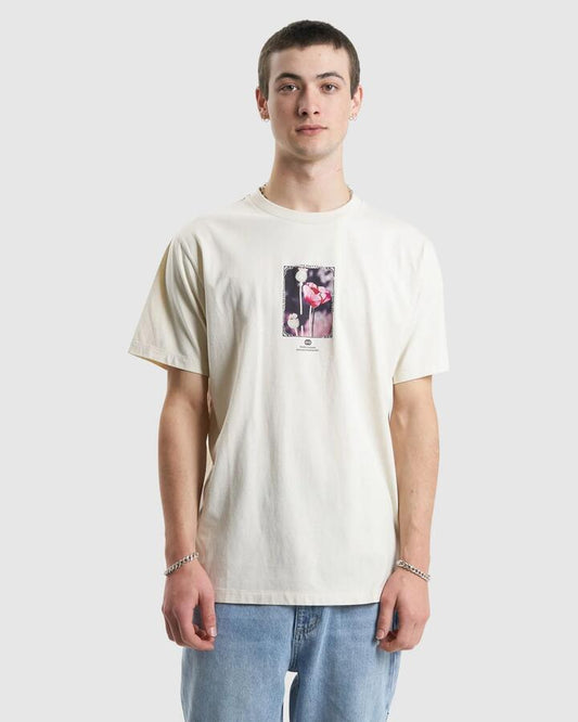 Image of T-Shirts. Product name - Thrills Mens Cortex Merch Fit T-Shirt Heritage White in Heritage White colour by brand - Thrills