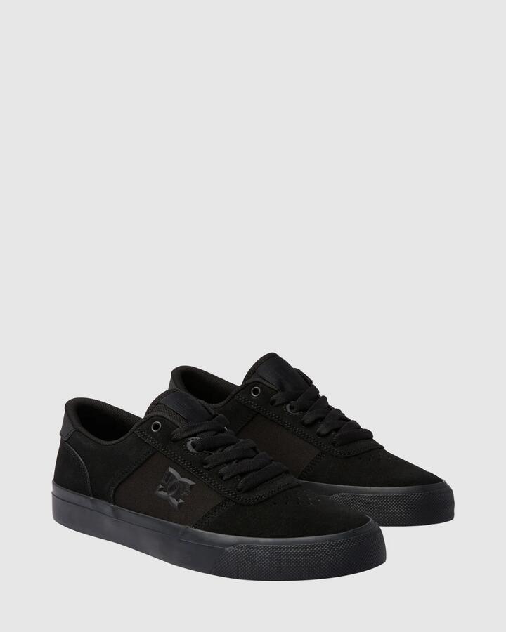 Image of Shoes. Product name - DC Shoes Mens Teknic Skate Shoes Black/Black/Black in Black/Black/Black colour by brand - DC Shoes