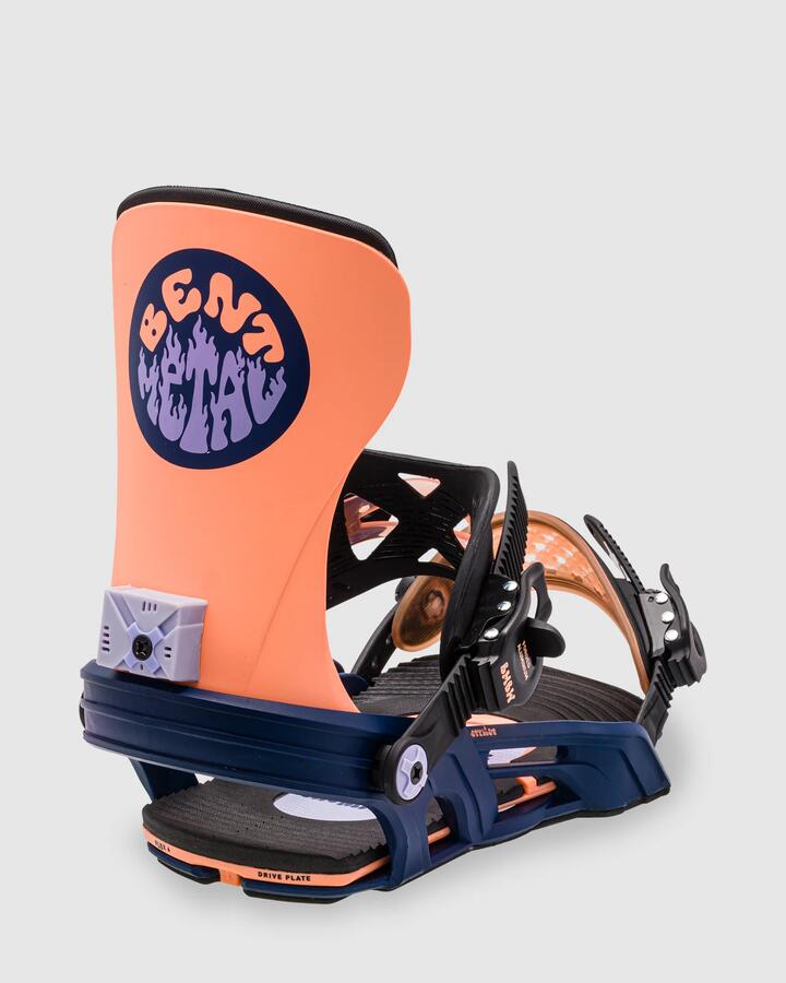 Image of Snowboards. Productname: Bent Metal - Womens Stylist Snowboard Bindings - Orange/Blue - in Orange/Blue colour by brand - Bent Metal