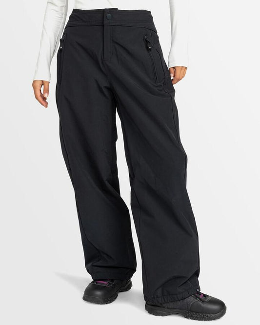 Image of a model wearing Pants. Productname: Roxy Womens Steeply Snow Pants True Black - in True Black colour by brand - Roxy