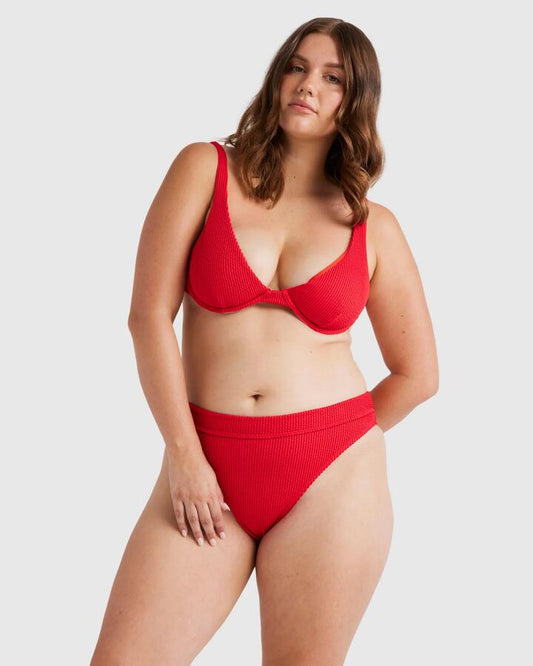 Image of Swimwear. Productname: Billabong - Womens Summer High Maui Rider Bikini Bottom - Fiesta Red - in Fiesta Red colour by brand - Billabong