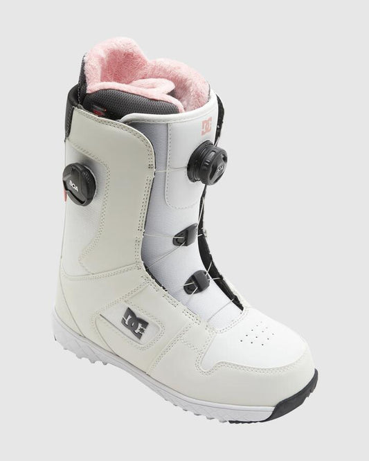 Image of Snowboards. Productname: DC Shoes - Womens Phase Boa Pro Snowboard Boots - White/Pink/Battleship - in White/Pink/Battleship colour by brand - DC Shoes
