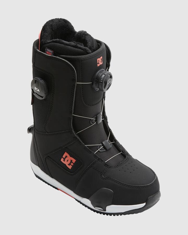 Image of Snowboards. Productname: DC Shoes - Womens Phase Boa Pro Step On Snowboard Boots - Black/Hot Coral - in Black/Hot Coral colour by brand - DC Shoes