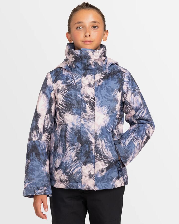 Image of Coats & Jackets. Product name - Roxy Girls 8-16 Roxy Jetty Snow Jacket Wild Wind Darknight in Wild Wind Darknight colour by brand - Roxy
