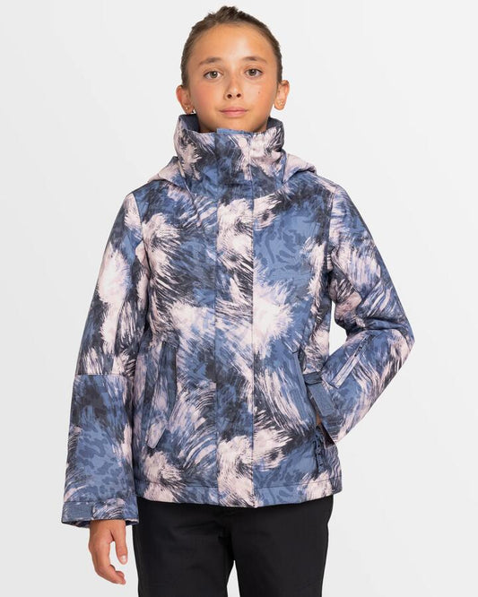Image of Coats & Jackets. Product name - Roxy Girls 8-16 Roxy Jetty Snow Jacket Wild Wind Darknight in Wild Wind Darknight colour by brand - Roxy