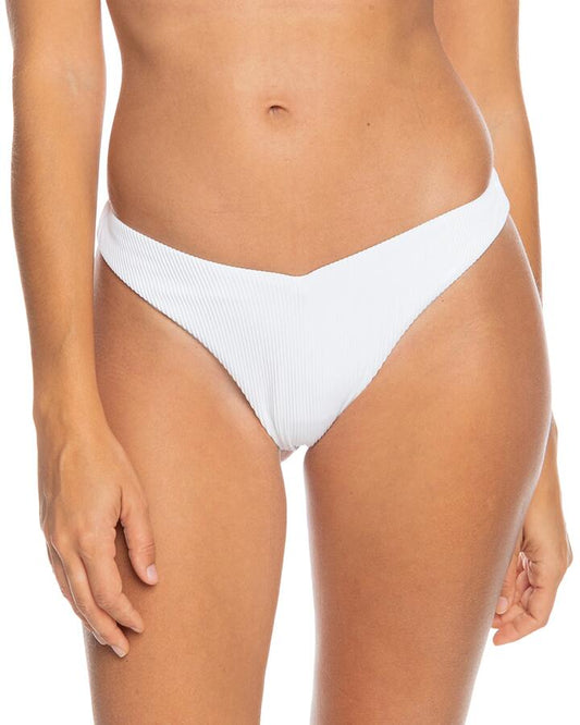 Image of Swimwear. Productname: Roxy - Womens Rib Roxy Love Bikini Bottom - Bright White - in Bright White colour by brand - Roxy