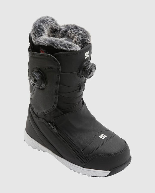 Image of Snowboards. Productname: DC Shoes Womens Mora Boa Snowboard Boots Black/White - in Black/White colour by brand - DC Shoes
