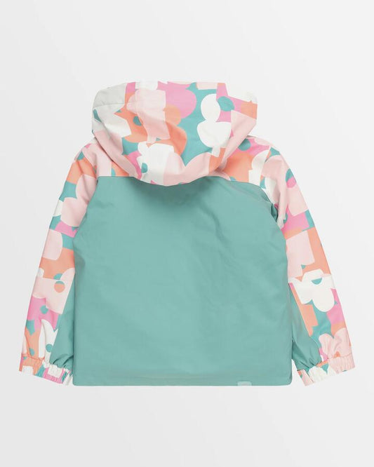 Image of Coats & Jackets. Product name - Roxy Girls 2-7 Snowy Tale Snow Jacket Canton Prima in Canton Prima colour by brand - Roxy