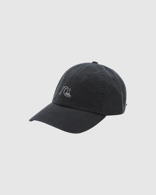 Image of Hats. Productname: Quiksilver Mens Rad Splatter Dad Cap Black - in Black colour by brand - Quiksilver