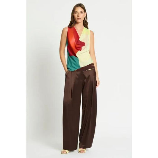 Image of a model wearing Tops. Productname: Dissimulation Top in PRINT colour by brand - sass and bide
