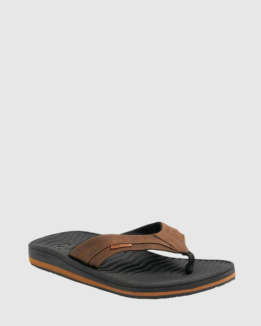 Image of Sandals. Productname: Kustom Mens Quest Thongs Chocolate - in Chocolate colour by brand - Kustom