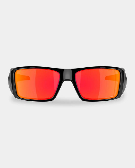 Image of Sunglasses. Product name - Oakley Heliostat Sunglasses Polished Black Ruby in Polished Black Ruby colour by brand - Oakley