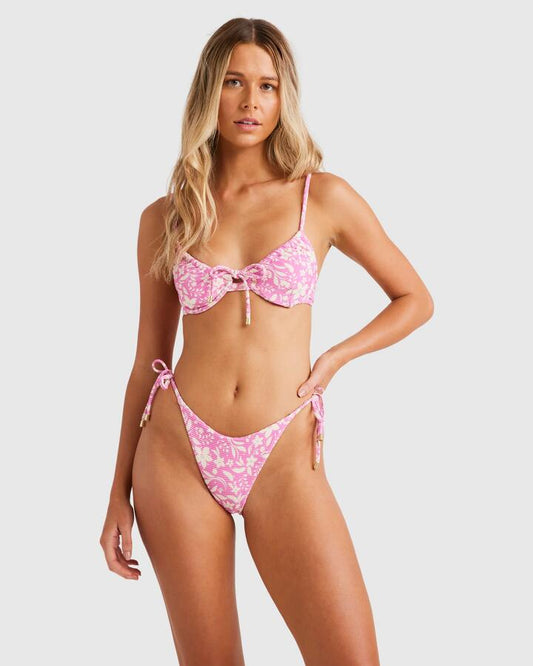 Image of Swimwear. Productname: Billabong Womens Just Mystic Ella Bra Bikini Top Dahlia 2 - in Dahlia 2 colour by brand - Billabong