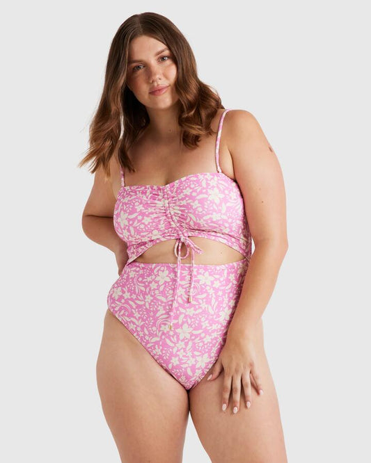 Image of Swimwear. Productname: Billabong Womens Just Mystic Summer One Piece Swimsuit Dahlia 2 - in Dahlia 2 colour by brand - Billabong