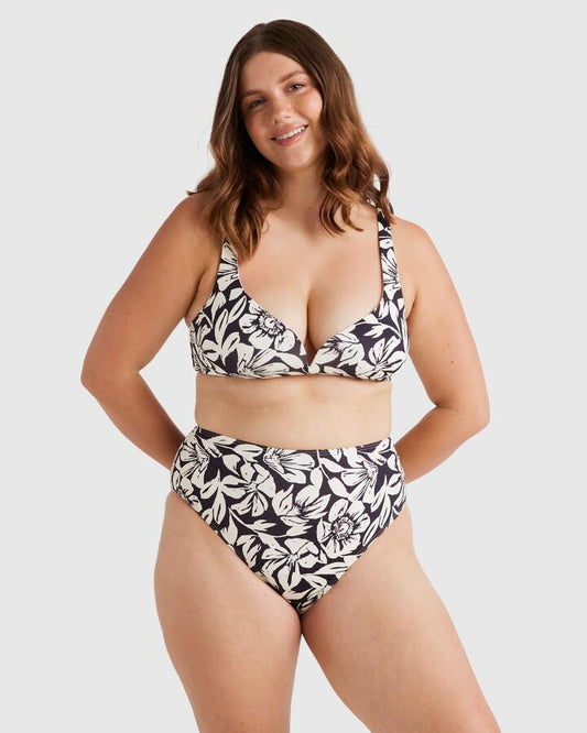 Image of Swimwear. Productname: Billabong Womens Hi Times Hi Retro Bikini Bottom Black Sands - in Black Sands colour by brand - Billabong
