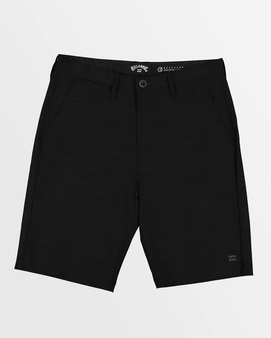 Image of a model wearing Shorts. Product name - Billabong Mens Crossfire Slub Walkshorts Black in Black colour by brand - Billabong