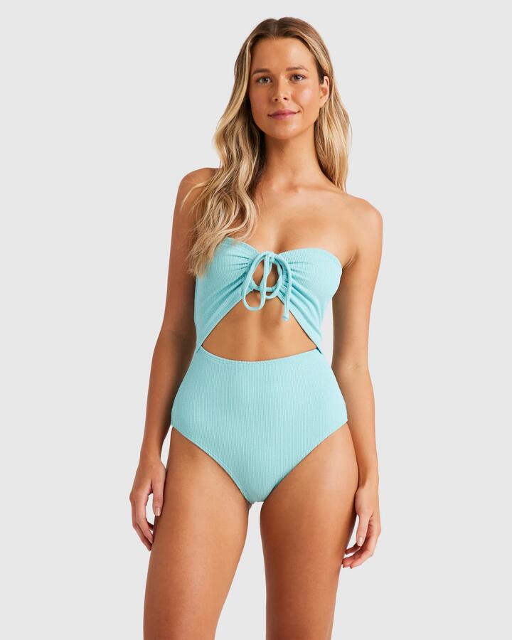 Image of Swimwear. Product name - Billabong Womens Sunrays Drew One Piece Swimsuit High Tide in High Tide colour by brand - Billabong