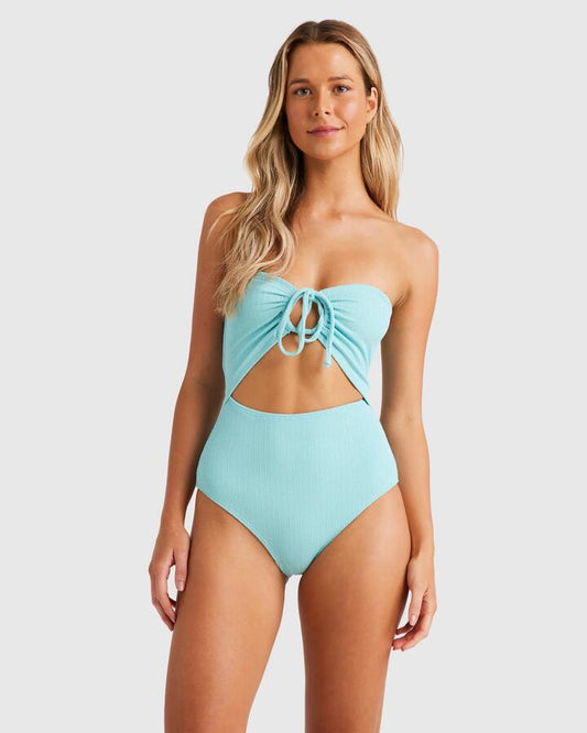 Image of Swimwear. Product name - Billabong Womens Sunrays Drew One Piece Swimsuit High Tide in High Tide colour by brand - Billabong