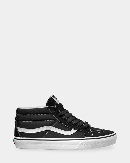 Image of Sneakers. Productname: Vans Sk8-Mid Reissue Sneakers Black/True White - in Black/True White colour by brand - Vans