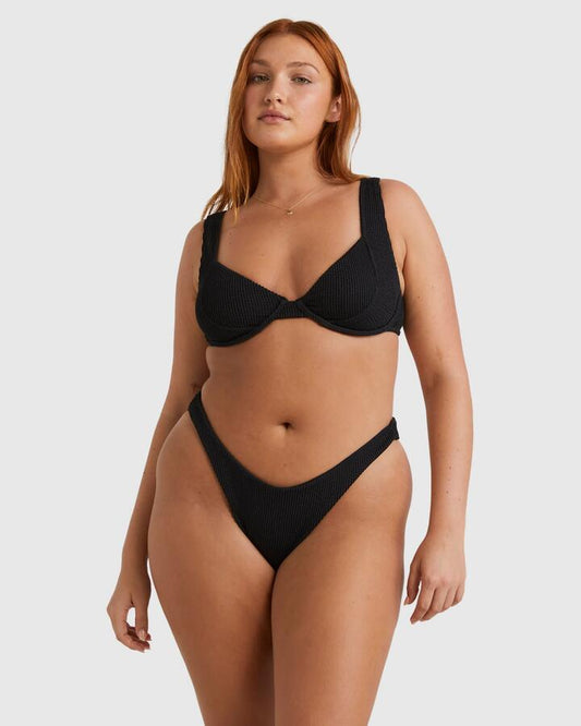 Image of Swimwear. Productname: Billabong Womens Summer High Chloe Bra Bikini Top Black Sands - in Black Sands colour by brand - Billabong