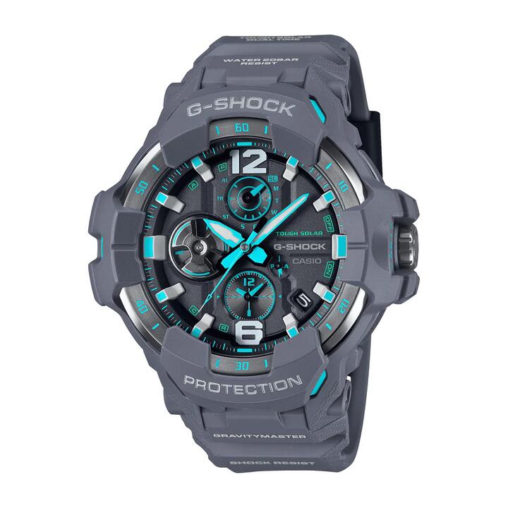 Image of Watches. Product name - Casio G-Shock Gravity Master Solar Black and Blue Watch GRB300-8A2 in colour by brand - Casio G Shock