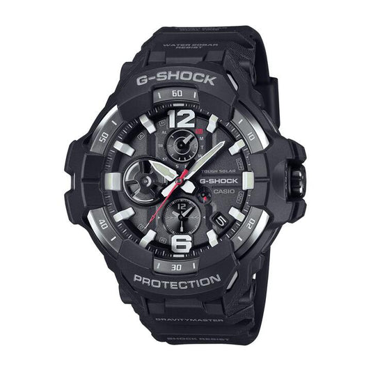 Image of Watches. Productname: Casio G-Shock Gravity Master Solar Black Watch GRB300-1A in Watch colour by brand - Casio