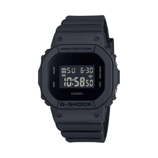Image of Watches. Product name - Casio G-Shock Mid Dig Black Out Stopwatch Alarm 200M Water Resistant Black Case And Resin Band GMDS5610BB-1D in colour by brand - Casio G Shock