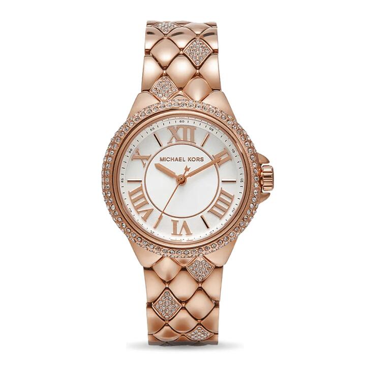 Image of Watches. Productname: Michael Kors Camille Three-Hand Rose Gold-Tone Stainless Steel Watch MK4810 in Watch colour by brand - Michael Kors