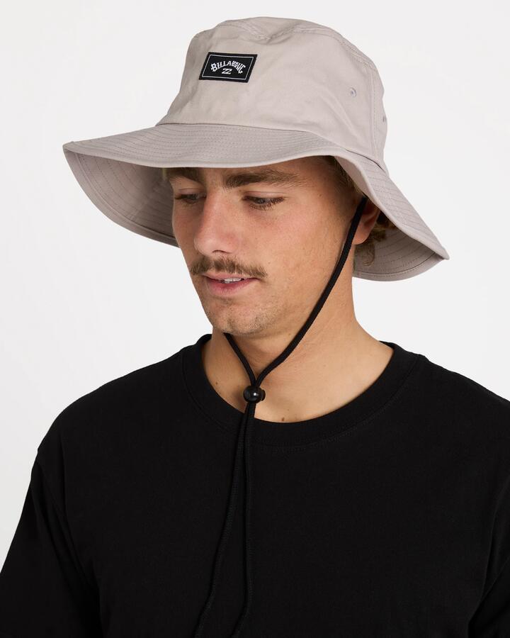 Image of Hats. Product name - Billabong Mens Big John Bucket Hat Fog in Fog colour by brand - Billabong