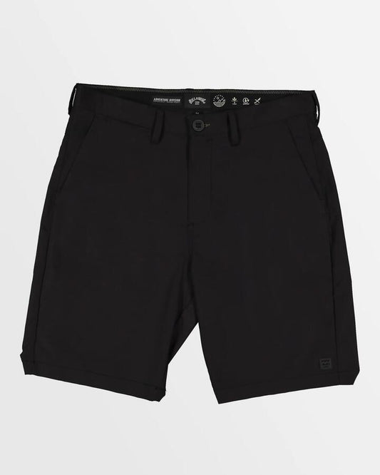 Image of a model wearing Shorts. Product name - Billabong Mens Surftrek Journey Walkshorts Black in Black colour by brand - Billabong