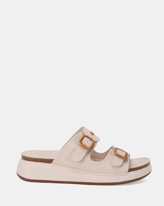 Image of Boots. Product name - Waleh Women's Wedge CREAM Novo Wedges in Cream colour by brand - NOVO