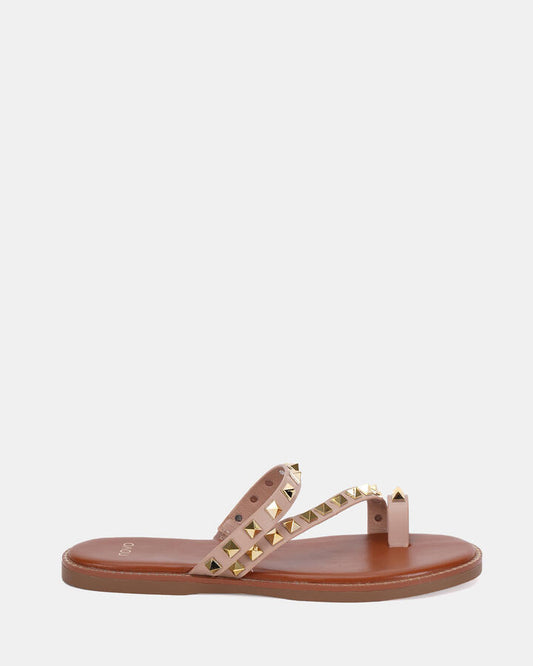 Image of Sandals. Product name - Treglio Women's Thongs NUDE Novo Thongs in Nude colour by brand - NOVO