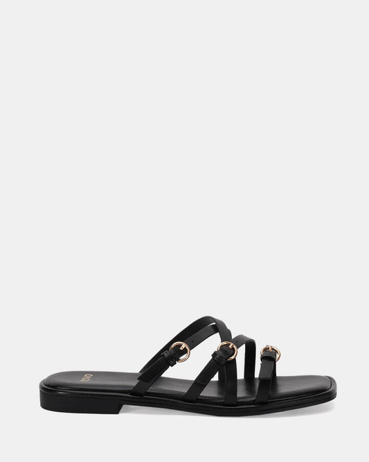 Image of Sandals. Product name - Ridley Women's Thongs BLACK Novo Thongs in Black colour by brand - NOVO