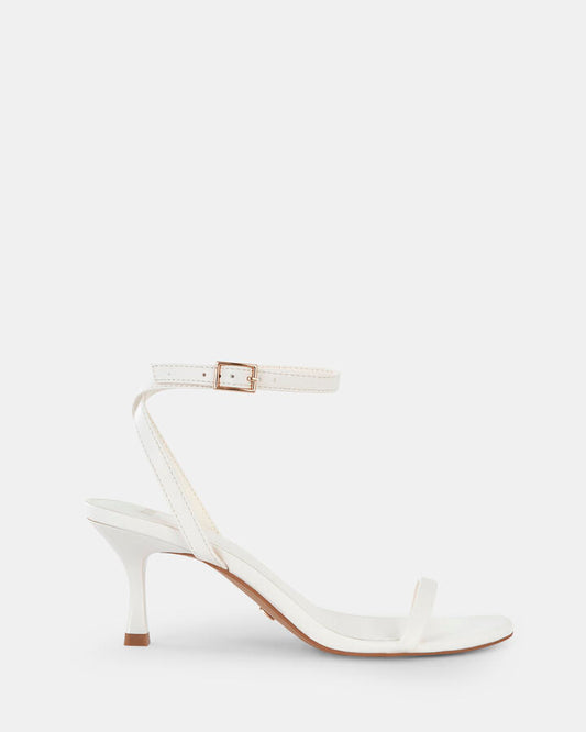 Image of Sandals. Product name - Violeta Women's Strappy Low Heel WHITE Novo Sandals in White colour by brand - NOVO