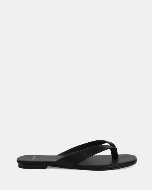 Image of Sandals. Product name - Stasia Women's Thongs BLACK Novo Thongs in Black colour by brand - NOVO