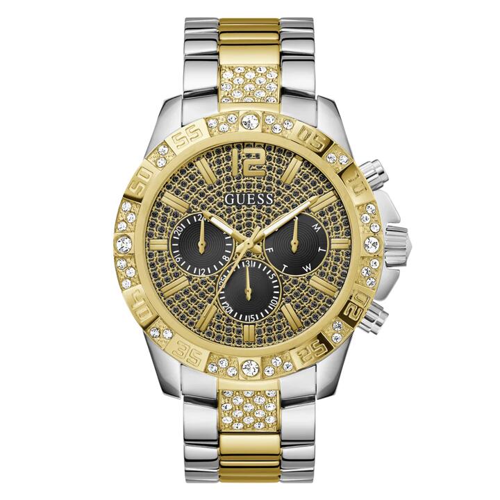 Image of Watches. Productname: Guess Trend Majestic Trend Two-Tone Silver and Gold-Tone Multi-function Men's Watch GW0796G3 in Watch colour by brand - Guess