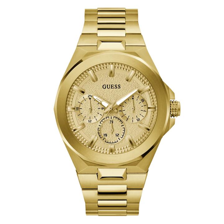 Image of Watches. Productname: Guess Sport Dashboard Sport Gold-Tone Multi-function Men's Watch GW0798G2 in Watch colour by brand - Guess